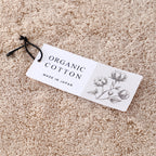 Organic Cotton face towel in Beige