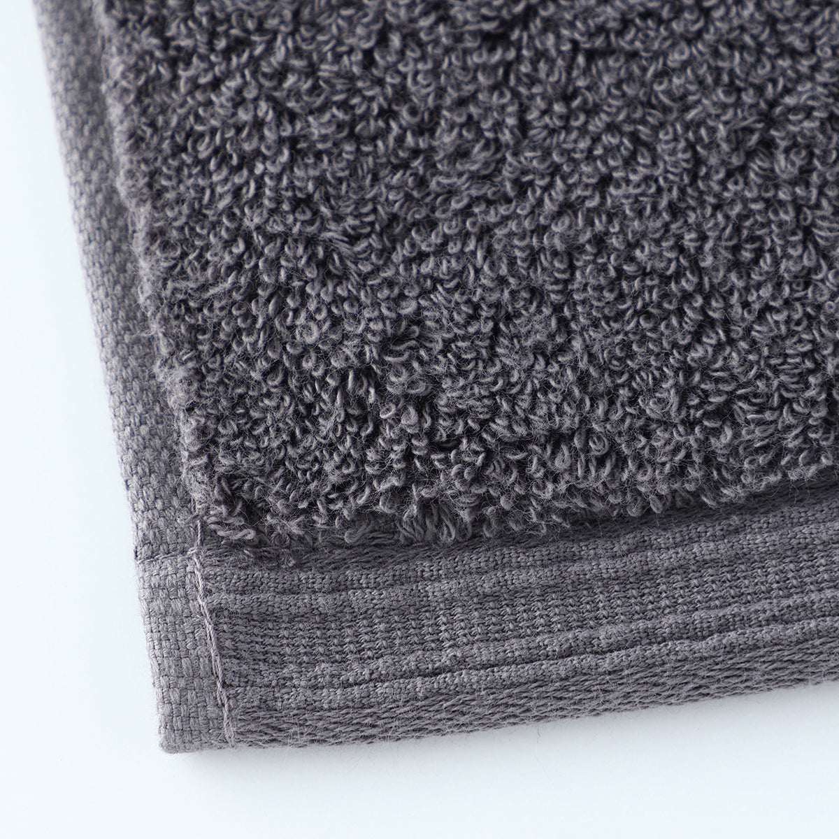 Organic Cotton face towel in Grey