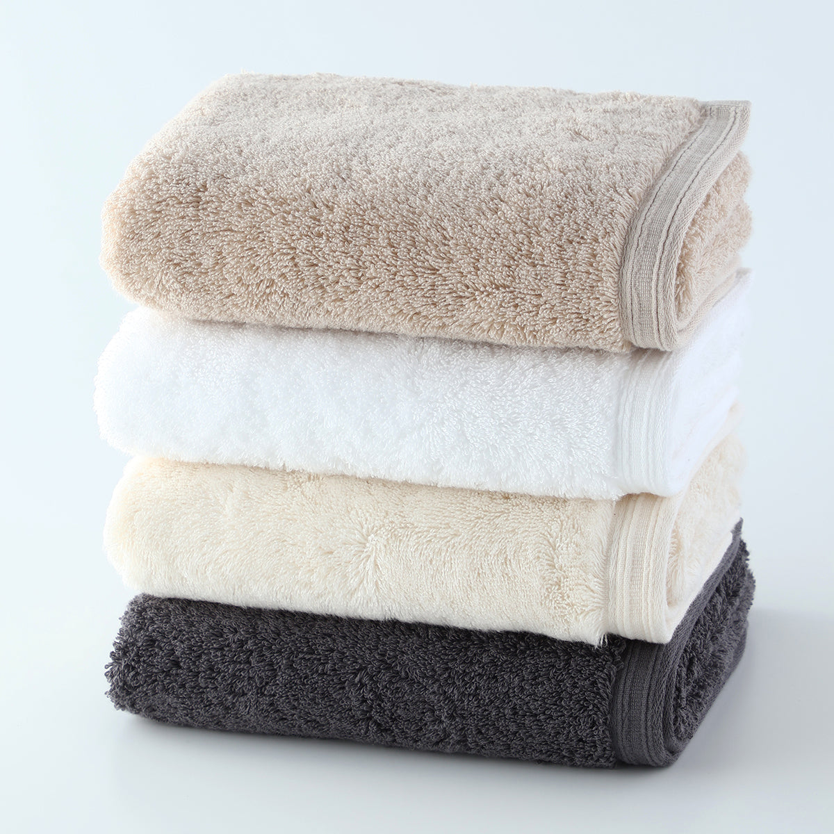Organic Cotton face towel in Grey