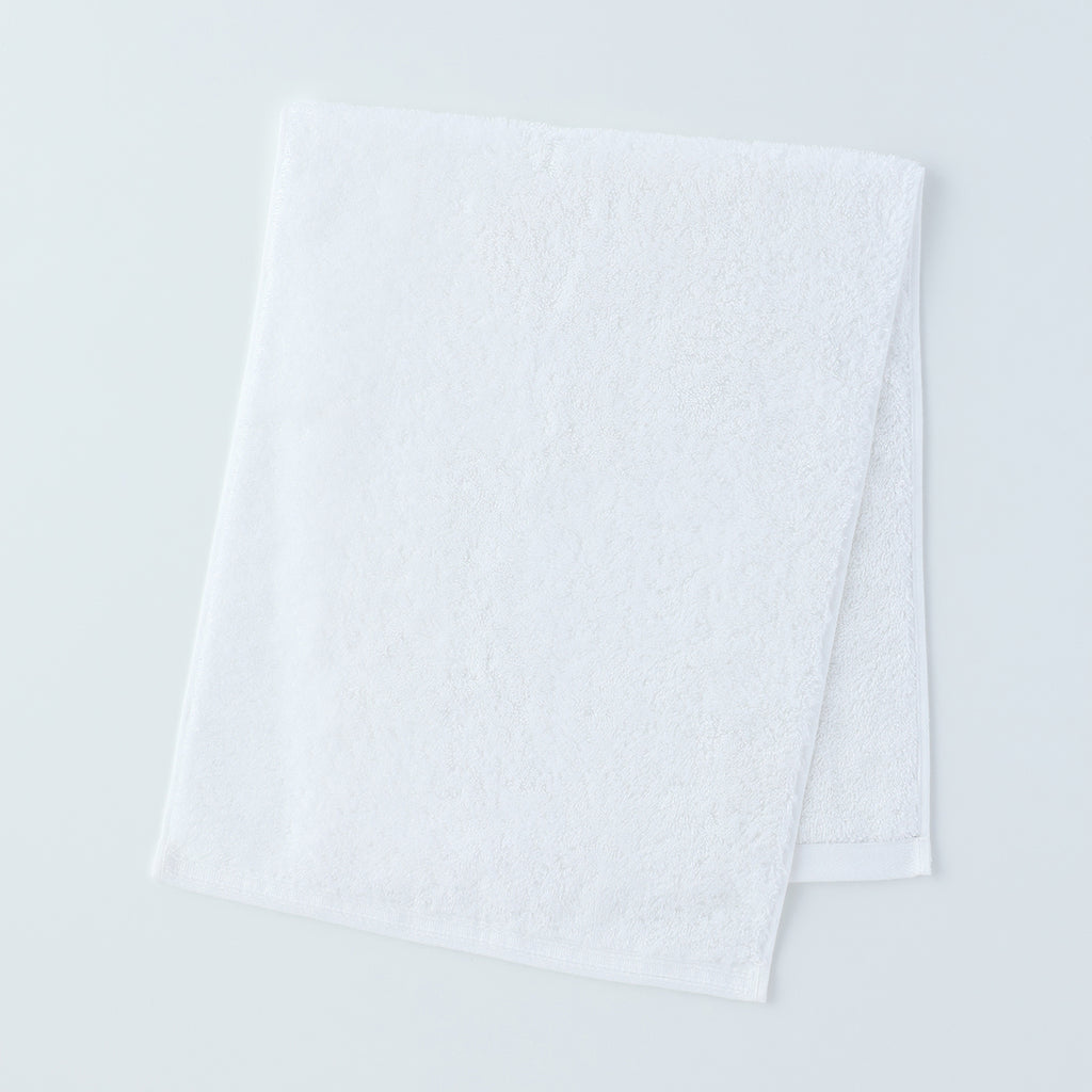 Organic Cotton face towel in White
