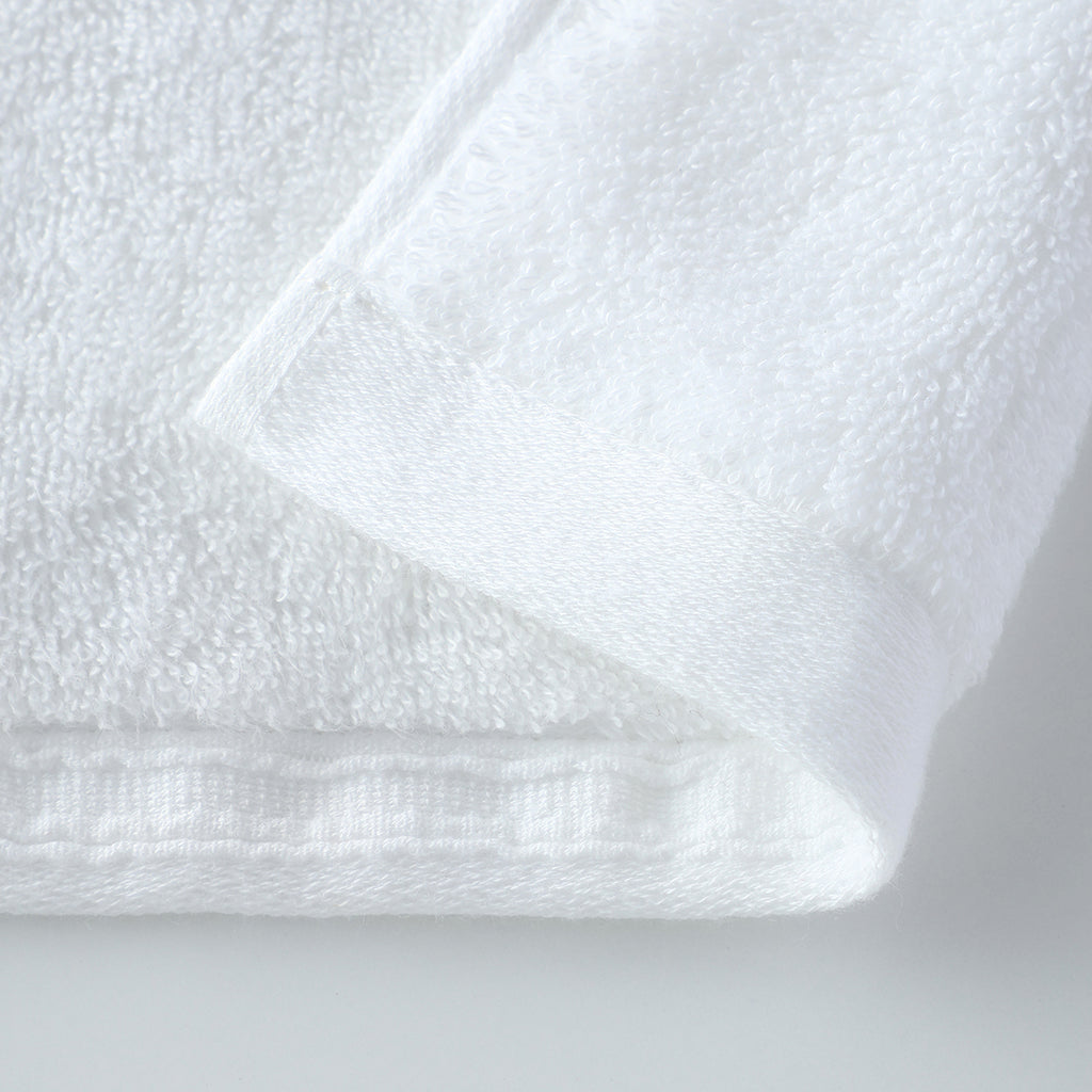 Organic Cotton face towel in White