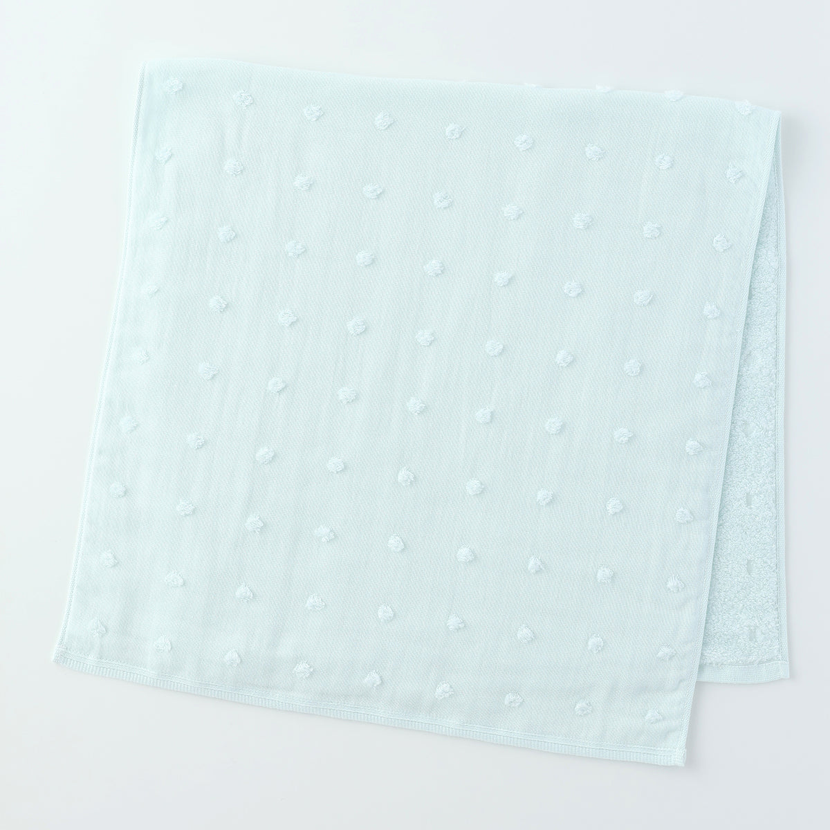 Fuwafuwa Gauze Dot small bath towel in Blue