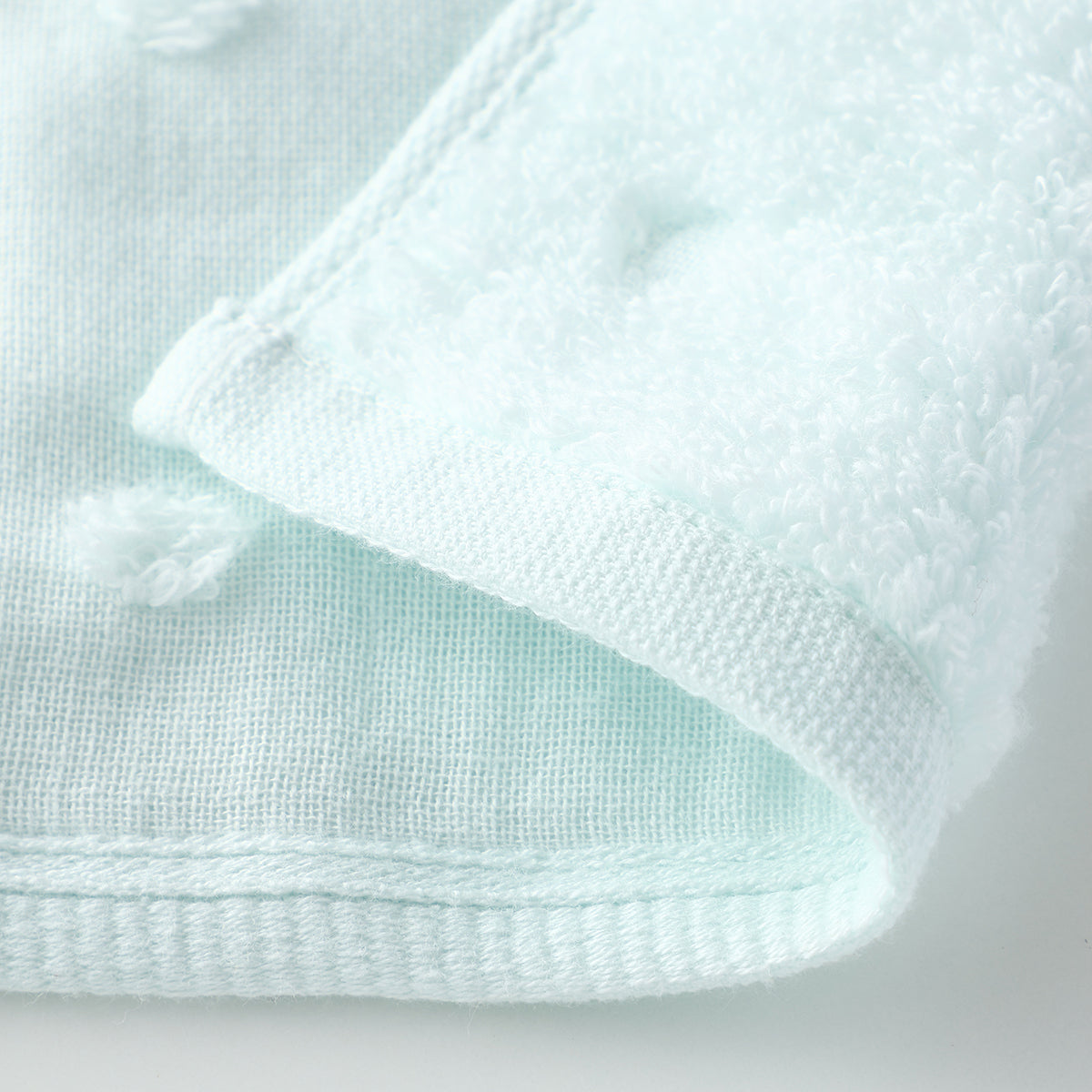 Fuwafuwa Gauze Dot small bath towel in Blue