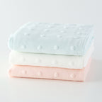 Fuwafuwa Gauze Dot small bath towel in Blue