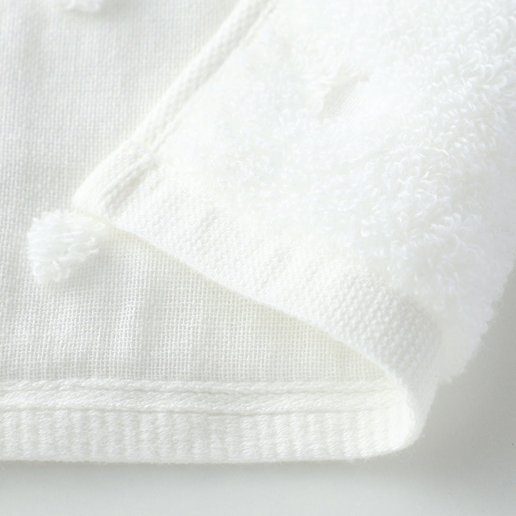 Fuwafuwa Gauze Dot small bath towel in White
