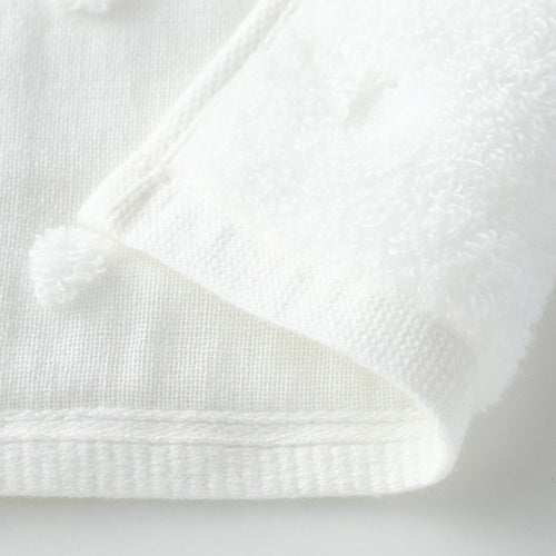 Fuwafuwa Gauze Dot small bath towel in White
