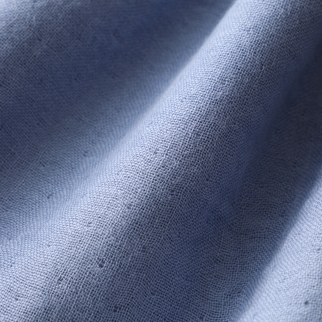 Marshmallow Gauze & Pile small bath towel in Blue