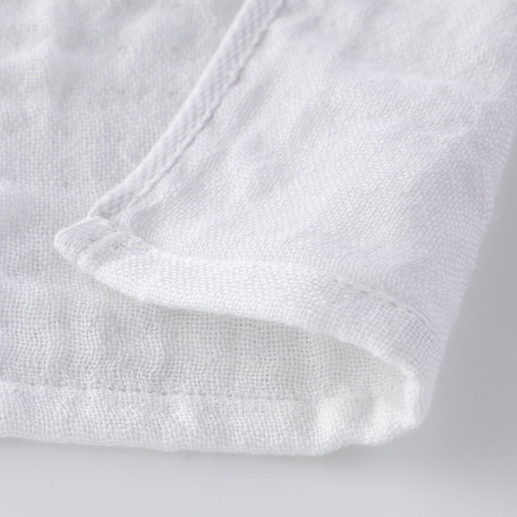 Marshmallow Puff Gauze bath towel in White