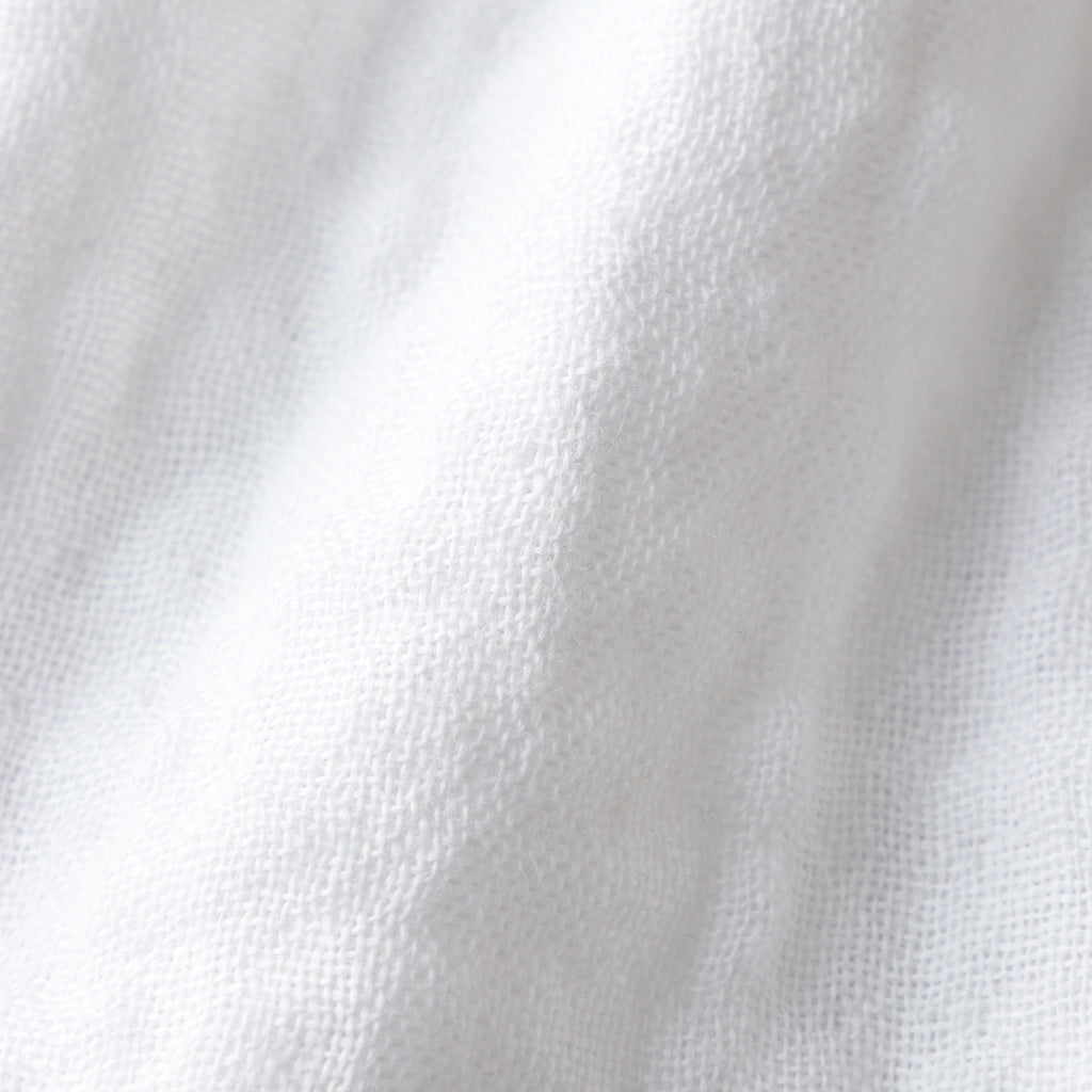 Marshmallow Puff Gauze bath towel in White