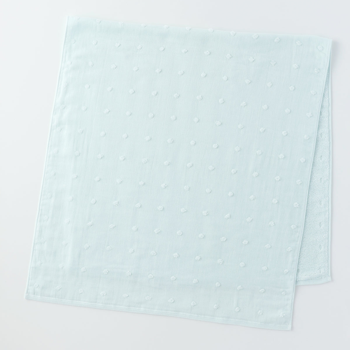 Fuwafuwa Gauze Dot bath towel in Blue