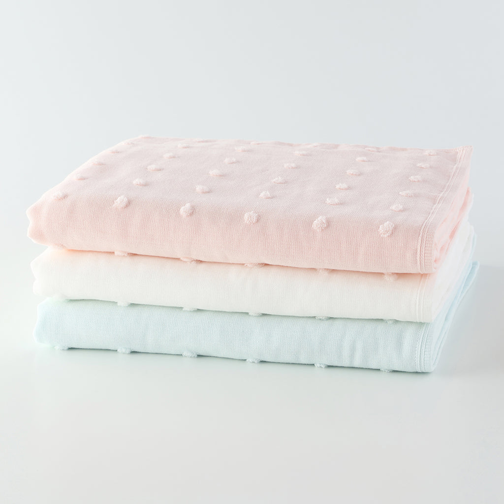 Fuwafuwa Gauze Dot bath towel in Blue