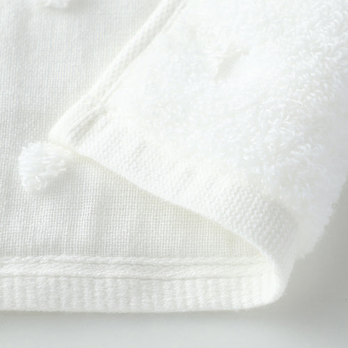Fuwafuwa Gauze Dot bath towel in White