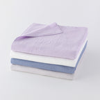 Marshmallow Gauze & Pile bath towel in Violet