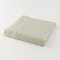 Tea-dyed organic gauze bath towel in Green