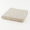Coffee-dyed Organic Gauze bath towel in Brown