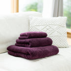 Shiawase Towel small bath towel in Wine