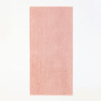Plant-dyed Organic Pile bath towel in Pink