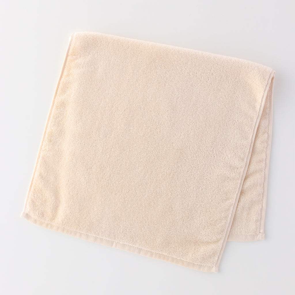 Beauty Skincare long facial towel in Beige Ochre