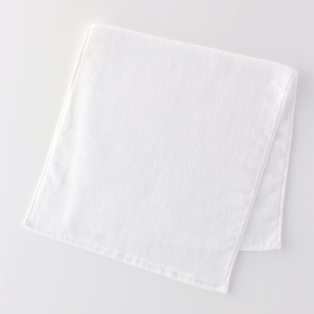 Beauty Skincare long facial towel in Milk White