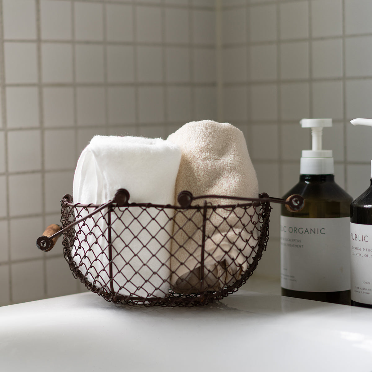 Beauty Skincare long facial towel in Milk White