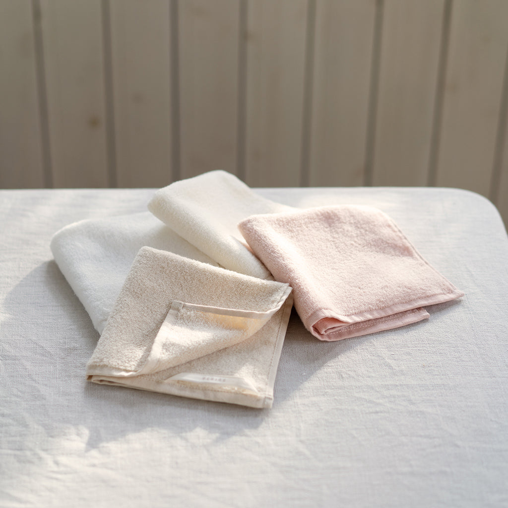 Beauty Skincare facial towel in Milk White
