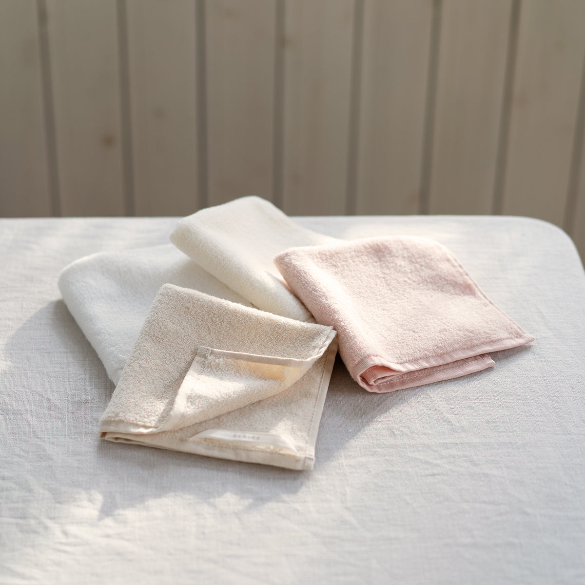 Beauty Skincare facial towel in Milk White