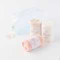 Beauty Skincare facial towel gift set of three with pouch