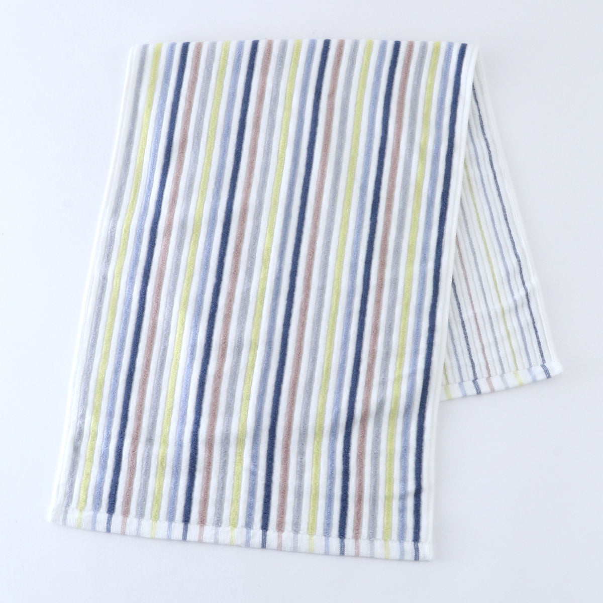 Stretch Color Stripe hair towel in Blue