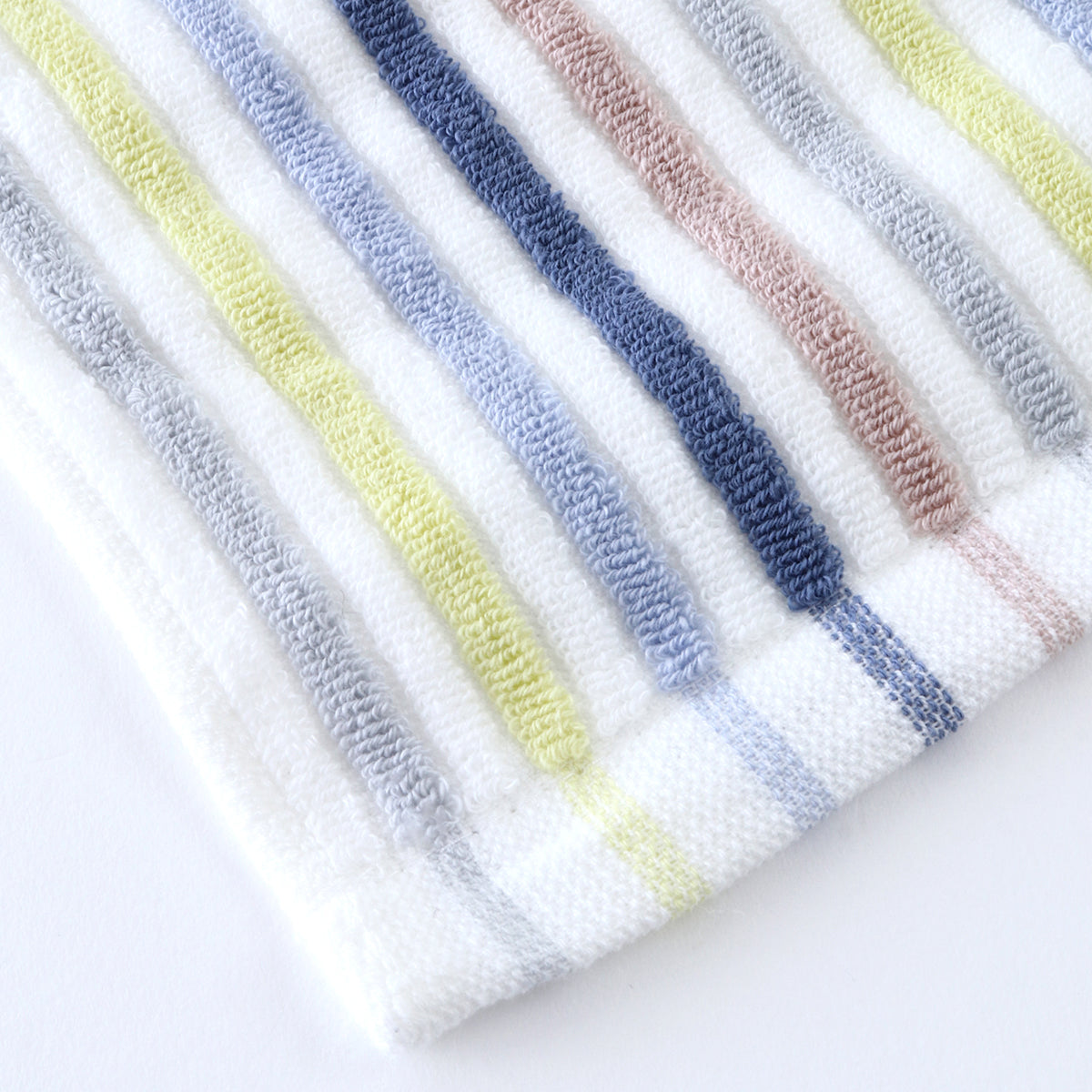 Stretch Color Stripe hair towel in Blue