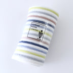 Stretch Color Stripe hair towel in Blue