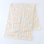 Stretch Color Stripe hair towel in Ivory