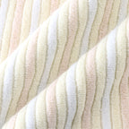 Stretch Color Stripe hair towel in Ivory