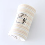 Stretch Color Stripe hair towel in Ivory
