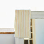 Stretch Color Stripe hair towel in Ivory
