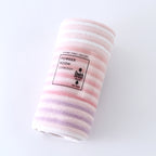 Stretch Color Stripe hair towel in Pink