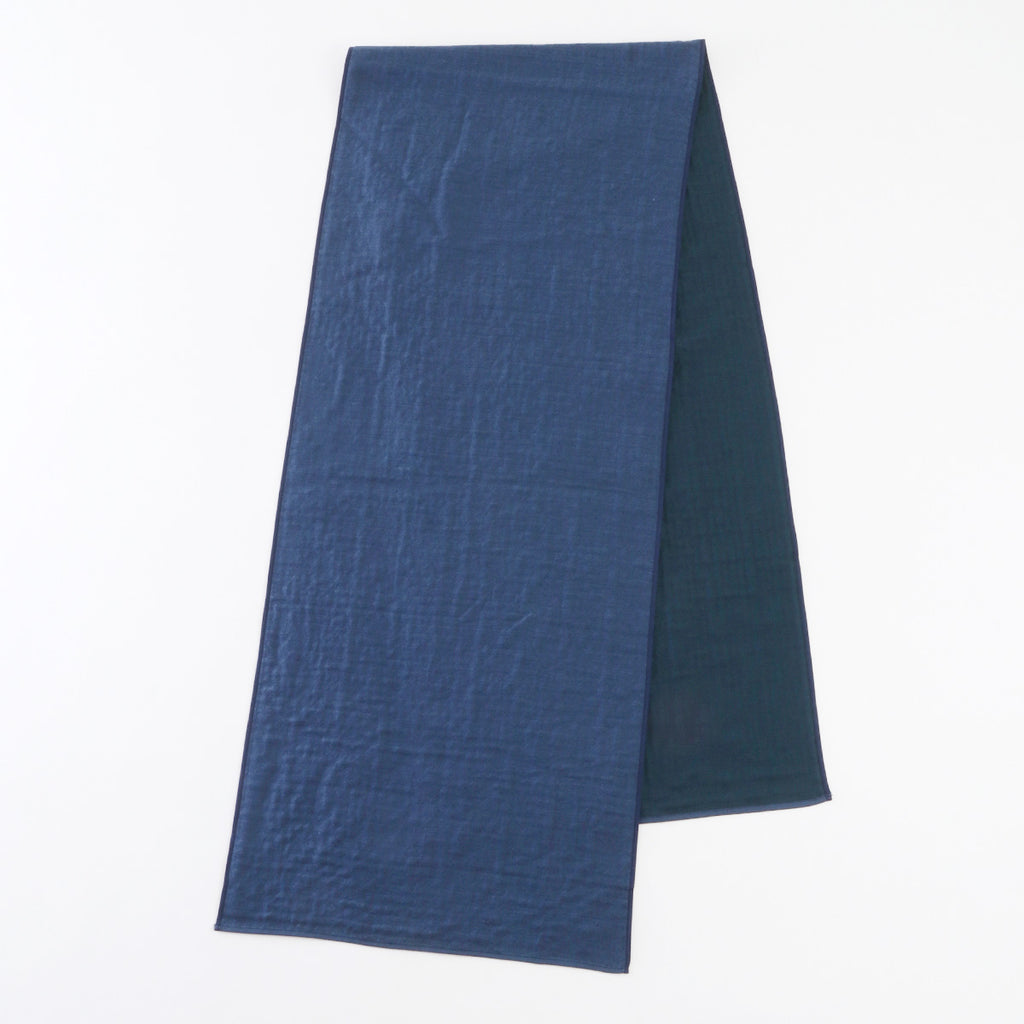 Marshmallow Gauze muffler in Dark Blue