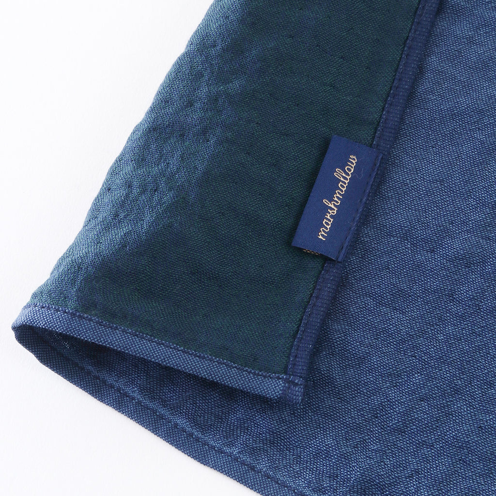 Marshmallow Gauze muffler in Dark Blue