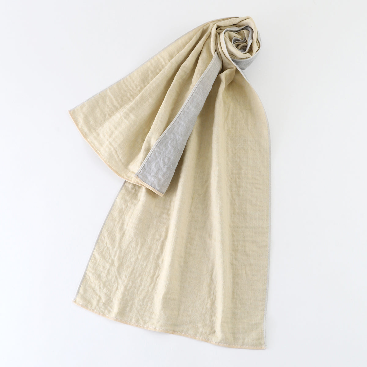 Marshmallow Gauze muffler in Yellow