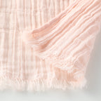 Crepe Gauze muffler in Light Pink