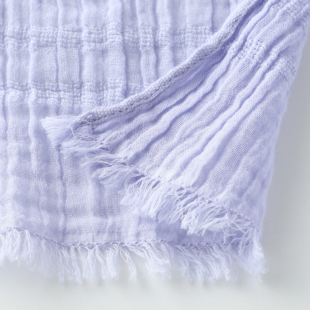 Crepe Gauze muffler in Violet