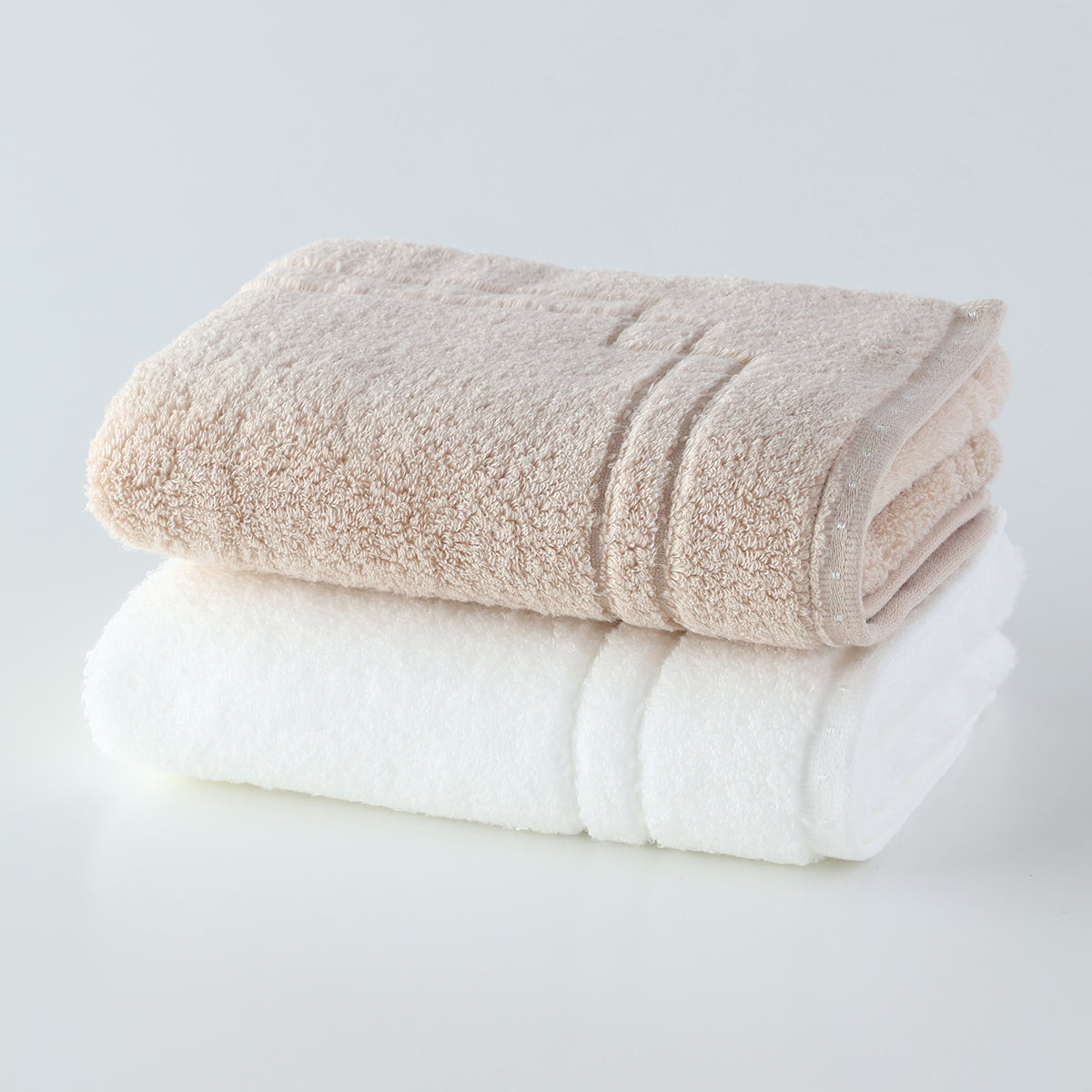 Sea Island Cotton Excellence face towel in Beige
