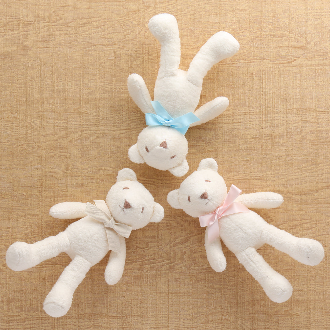 TOUCH Ribbon Bear plush toy in Ivory