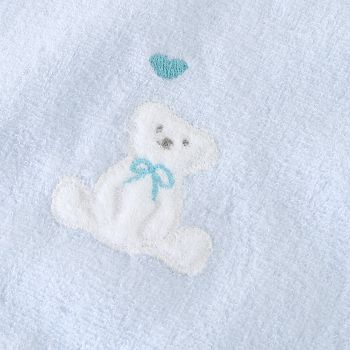Airy Touch fluffy baby bib in Blue