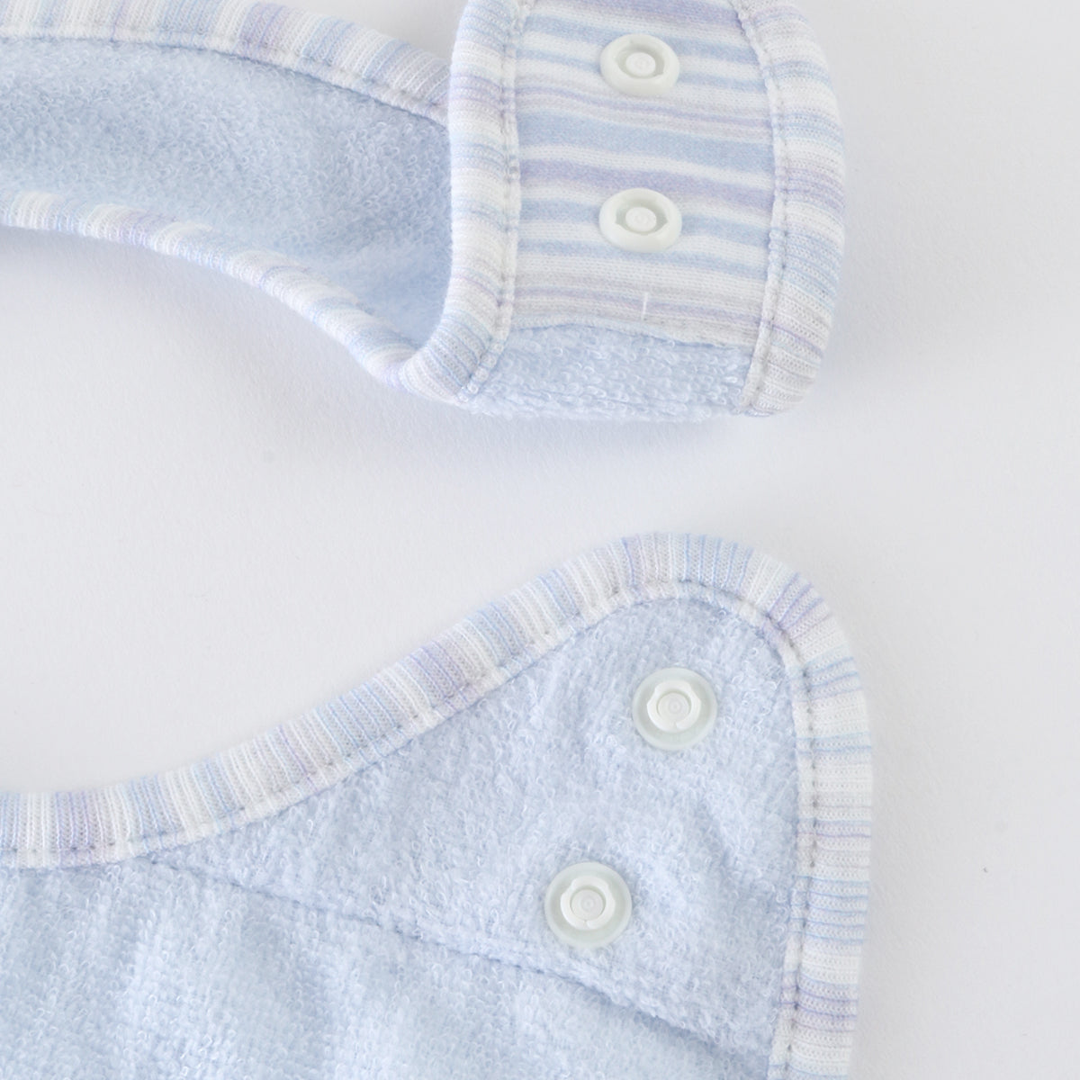 Airy Touch fluffy baby bib in Blue
