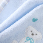 Airy Touch fluffy baby bib in Blue