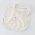 Airy Touch fluffy baby bib in Ivory