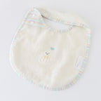 Airy Touch fluffy baby bib in Ivory