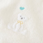 Airy Touch fluffy baby bib in Ivory