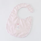Airy Touch fluffy baby bib in Pink