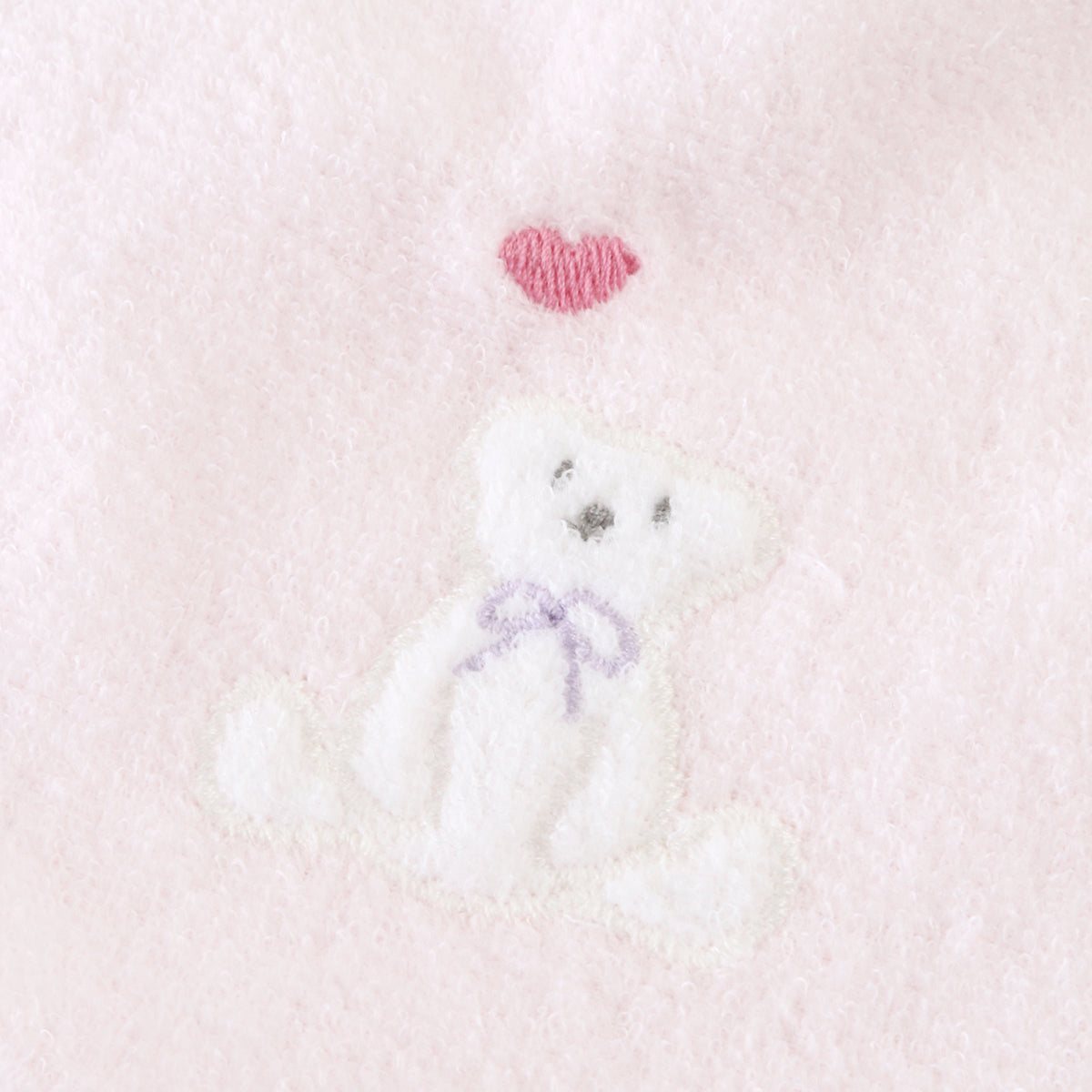 Airy Touch fluffy baby bib in Pink
